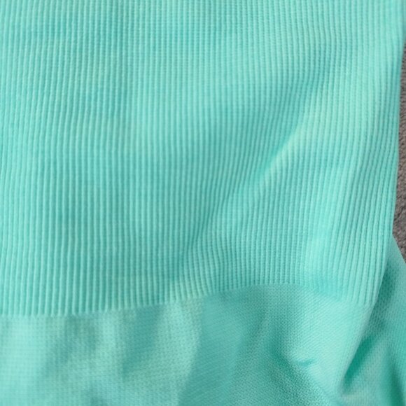 Seamless Womens Cami L AquaBlue AdjustableStraps Stretch TankTop Fitted Layering - Picture 5 of 8